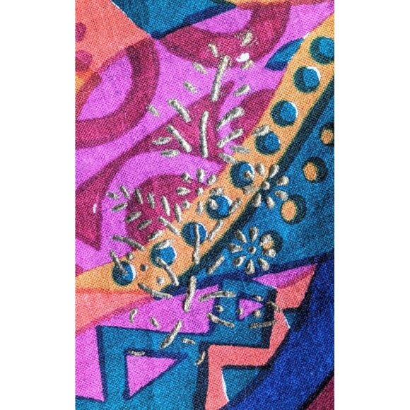 Sarah Clothes Square Shawl Scarf Folk Gypsy Style Multicolor Cotton Beads 45*45" - Picture 14 of 16